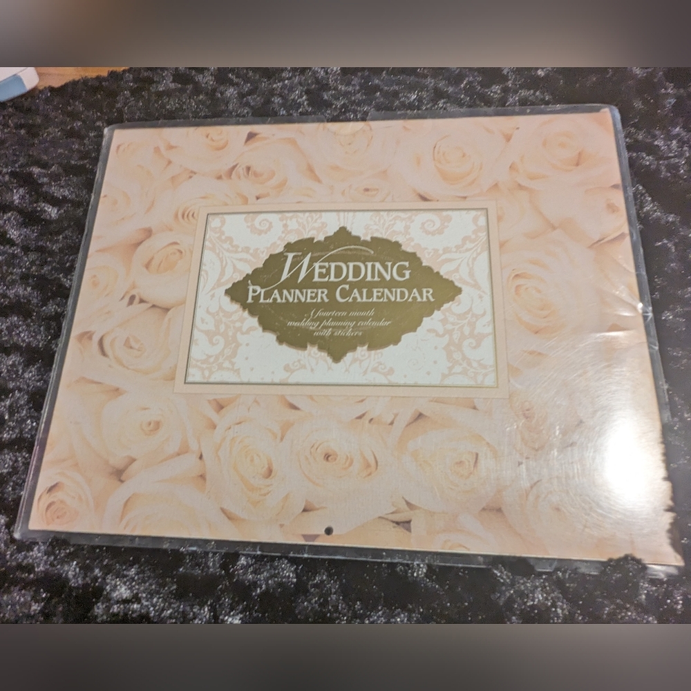 Vintage Any Date Wedding Planning Calendar NOS with cover.